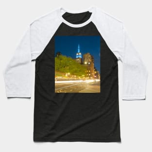 Empire State Building Trail lights Baseball T-Shirt